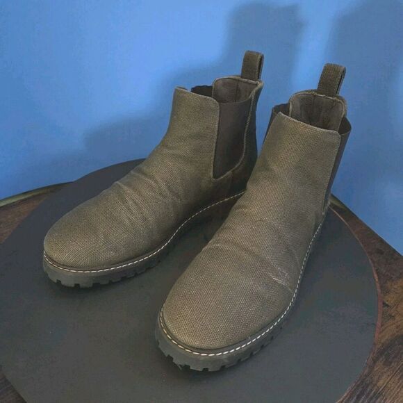 8000 Kicks Boots The Crossover Hemp Chelsea Dark Olive (Brown) Size 47EU 13US - Picture 2 of 15